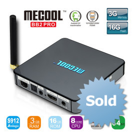 Smart TV Box BB2 PRO Android 6.0 Amlogic S912 DDR4 3GB / 16G KODI 17,0 VP9 Dual Band WiFi 1000M LAN H.265 3G 4K UHD