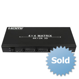 Matryca HDMI 4x4 HDMI 1.4, EDID, 4K, RS232