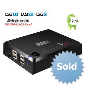 Smart TV Box KI PRO DVB S2/T2/C Android 7.1 Amlogic S905D Quad core DDR4 2/16GB 2.4G/5G WiFi H.265 4K odtwarzacz multimedialny