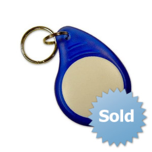 RFID ABS Keychain AB0005 Light Blue + White / I CODE 2