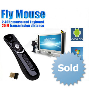 Fly Air Mouse+Pilot IR T2 AF100, Gyro, 2.4G, USB do Smart TV