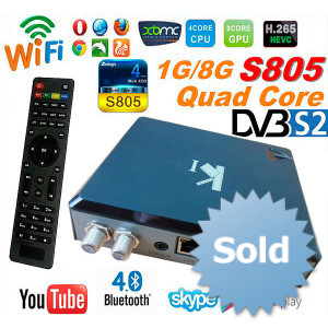 Android TV Box VenBOX ITV-K1 Quad-Core Amlogic S805, 1GB RAM, 8GB ROM Z Tunerem DVB-S2