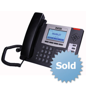 Telefon VoIP ZYCOO D60, PoE, 4xSIP, IAX, DSS, Router, LCD, HD Voice