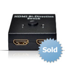 HDMI 2 Ports Bi-direction manual switch 2x1 switcher 1x2 Video splitter 1080P 3D HDTV