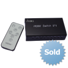HDMI Switcher 5x1 Metal house, gift box , IR&Power