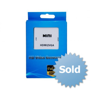 Mini konwerter sygnału HDMI do VGA z audio 3,5 HDV-M630