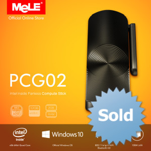 Bezwentylatorowy Mini PC MeLE PCG02 z LAN Windows 10 Quad Core Intel Z3735F 2G/32G