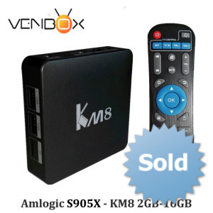 TV Box KM8 Amlogic S905X Quad Core Android 6.0 KODI Dual WiFi 2.4G/5G, BT 4.0, 2GB/16GB 4K Smart Media Player