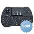 H9 Mini Hand-held Wireless QWERTY Keyboard with Backlight - BLACK
